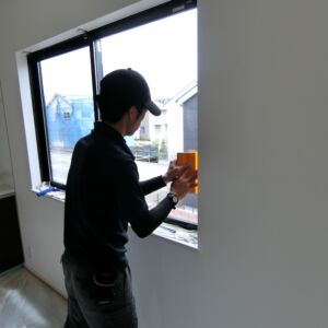 ガラスフィルム施工