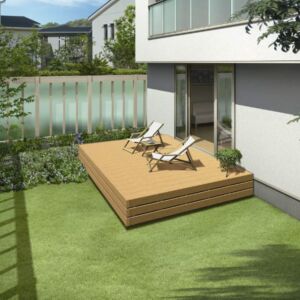 YKKap リウッドデッキ200(ホワイトブラウン)